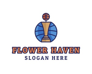 Basketball Tournament Competition Trophy logo design