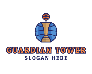 Basketball Tournament Competition Trophy logo design