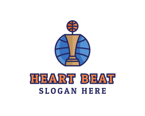 Basketball Tournament Competition Trophy logo design