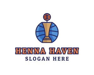 Basketball Tournament Competition Trophy logo design