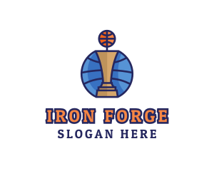 Basketball Tournament Competition Trophy logo design