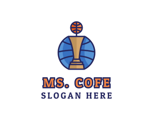 Basketball Tournament Competition Trophy logo design