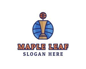 Basketball Tournament Competition Trophy logo design