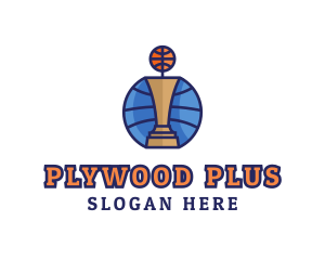 Basketball Tournament Competition Trophy logo design