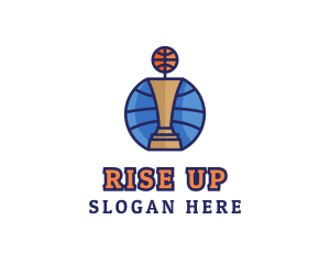 Basketball Tournament Competition Trophy logo design