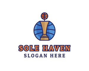 Basketball Tournament Competition Trophy logo design