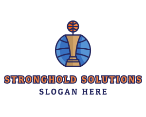 Basketball Tournament Competition Trophy logo design