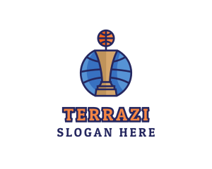 Basketball Tournament Competition Trophy logo design