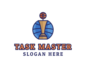 Basketball Tournament Competition Trophy logo design