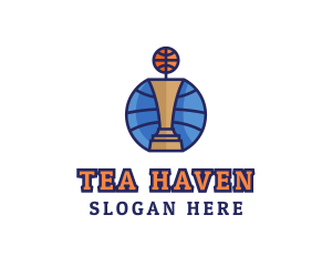 Basketball Tournament Competition Trophy logo design