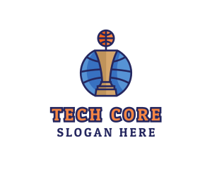 Basketball Tournament Competition Trophy logo design