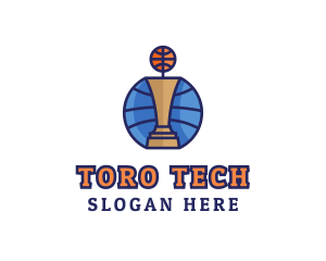 Basketball Tournament Competition Trophy logo design