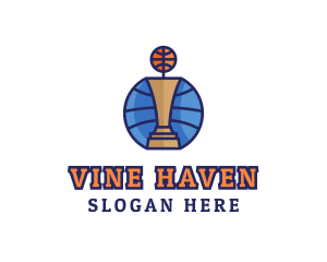 Basketball Tournament Competition Trophy logo design