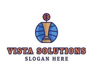 Basketball Tournament Competition Trophy logo design