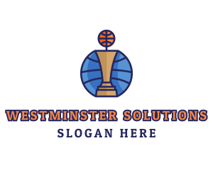 Basketball Tournament Competition Trophy logo design