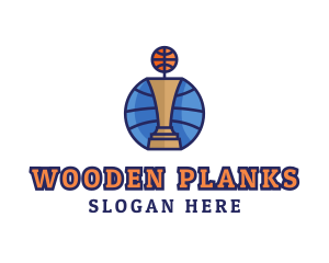 Basketball Tournament Competition Trophy logo design