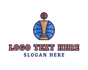 Basketball Tournament Competition Trophy Logo