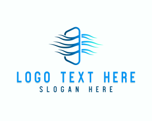 Industrial - Wind Ventilation Exhaust logo design