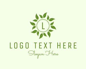 Wreath - Nature Leaf Organic Boutique logo design