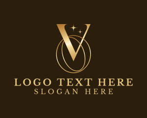 Gold - Luxury Letter VO Monogram logo design
