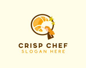 Star Croissant Bakery logo design