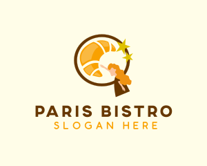 Star Croissant Bakery logo design