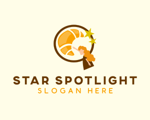 Star Croissant Bakery logo design