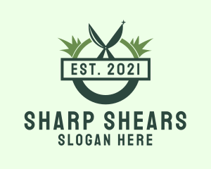 Shears - Lawn Care Shears logo design