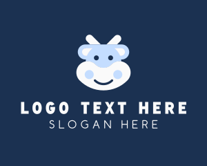 Avatar - Cute Cartoon Cow logo design