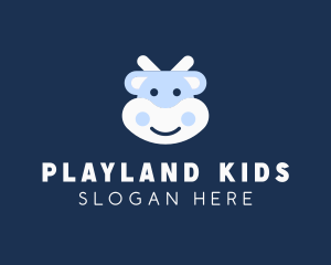 Cute Cartoon Cow logo design