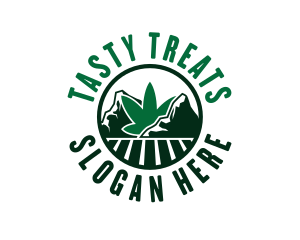 Edibles - Marijuana Mountain Field logo design