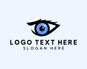 Visual - Eye Lens Optical logo design