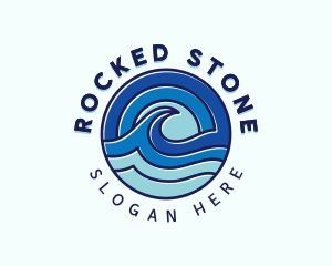 Beach Ocean Tide Logo