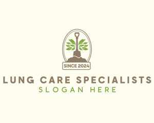 Landscaping Gardening Shovel logo design