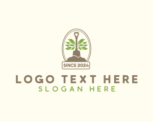 Landscaping Gardening Shovel Logo