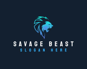 Lion Beast Hunter logo design