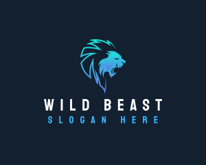 Lion Beast Hunter logo design