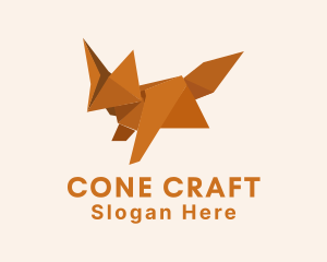 Origami Paper Fox logo design