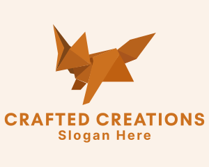 Origami Paper Fox logo design