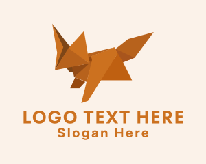 Origami Paper Fox Logo