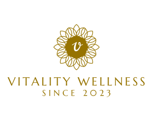 Flower Natural Wellness Spa logo design