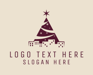 Season - City Christmas Tree logo design