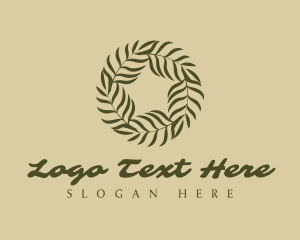 Holistic - Green Leaf Fern logo design