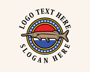 Aquatic - Missouri Aquatic Paddlefish logo design