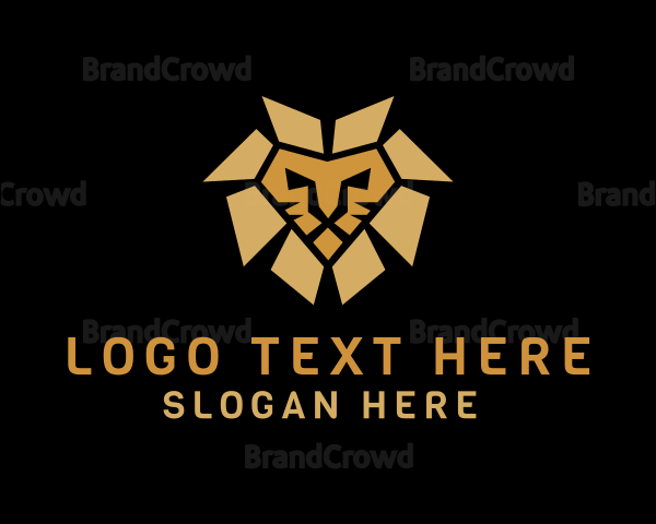 Lion Animal Safari Logo