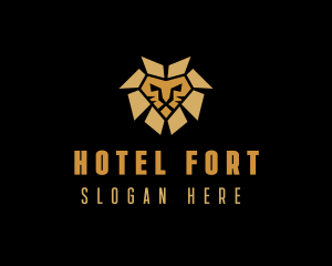 Lion Animal Safari logo design