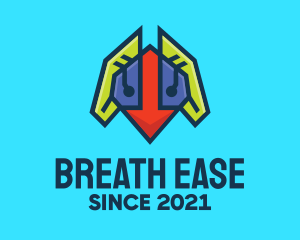 Respiration - Robotic Respiratory Lungs logo design