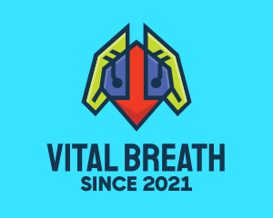 Lung - Robotic Respiratory Lungs logo design