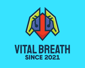 Robotic Respiratory Lungs logo design