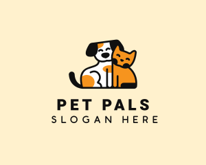 Pet Kitten Puppy logo design